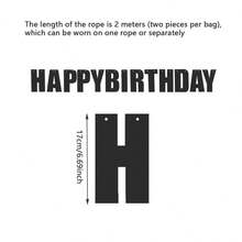 1 Pieza Letrero De Feliz Cumpleaños Plateado Láser Con Letras Para Decoración De Fiestas De Cumpleaños - Plateado - Ver 3