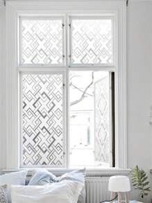 1 cuộn phim cửa sổ mờ phim bảo vệ cửa sổ phim tĩnh bám cửa sổ vinyl kính mờ nhãn dán không dính chống tia cực tím mờ hình vuông cho văn phòng phòng ngủ phòng khách - Nhiều màu - Xem 5