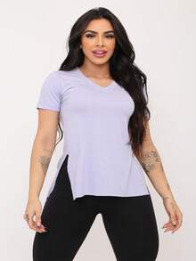 Women T-Shirts - 淺灰紫 - 查看 4