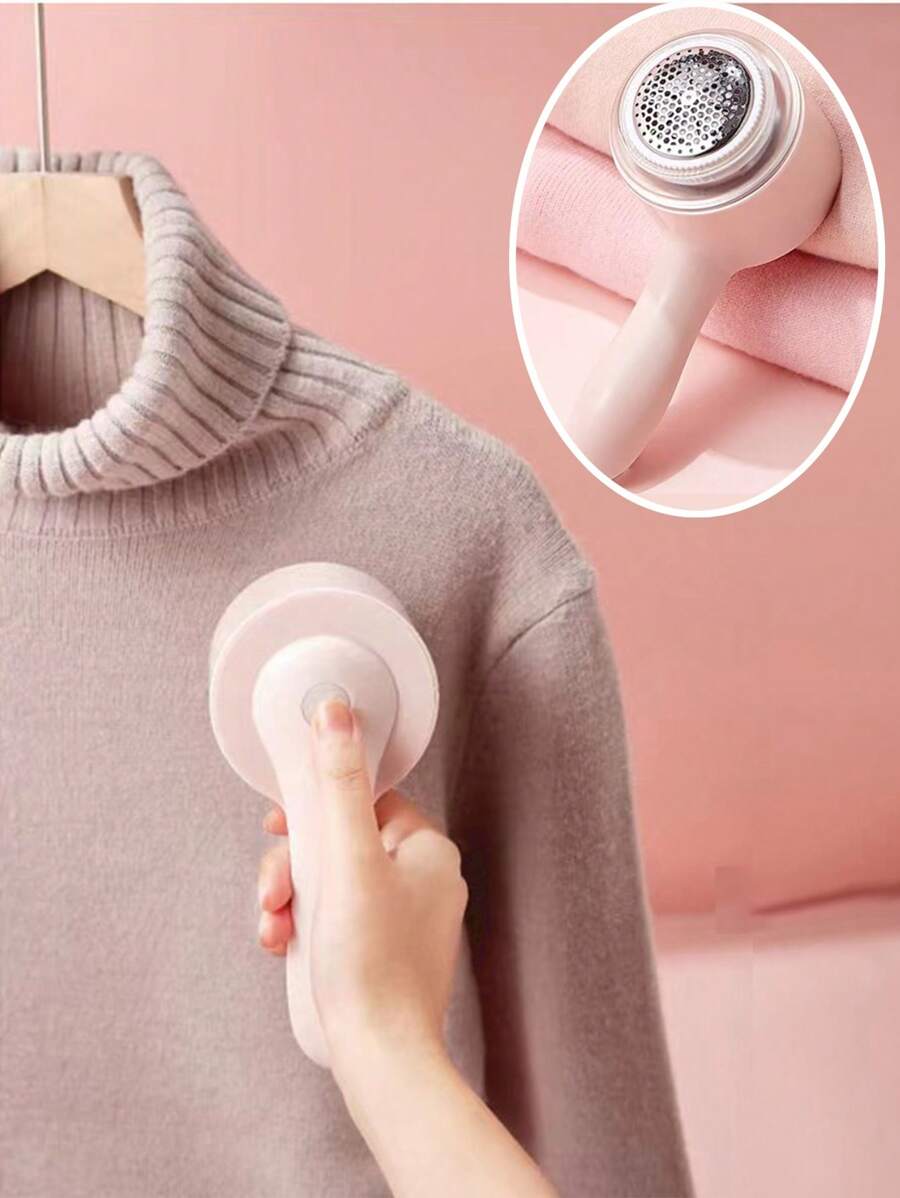 Beautural Sweater Fabric Shaver, Powerful And Efficient Lint Remover For Clothes And Furniture, AC Adapter Or Battery Powered Lint Remover Colors Sent Randomly - Hồng - Xem 1