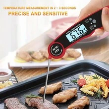 1只套餐肉體溫計,烤肉體溫計,食品體溫計,3秒即讀取,適用於廚房,烹飪,烘焙,液體,糖果,烤肉,燒烤,學習用品,迎回校園