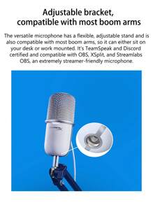 Original HyperX Solocast MIC Usb Condenser Gaming HYPER X Condenser Microphone - Black - View 2