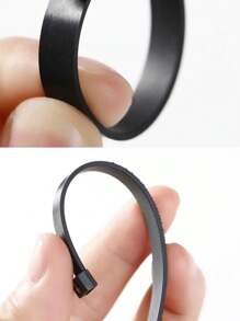 戒指尺寸測量工具套裝,可重復使用的手指尺寸測量工具,1-17號美國戒指尺寸 - 黑色 - 查看 6