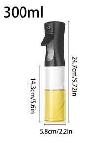 1入組300ML油注器，現代油噴瓶，廚房油噴瓶，噴霧瓶，家用按壓式非懸掛式透明噴霧瓶 - 黑色 - 查看 6