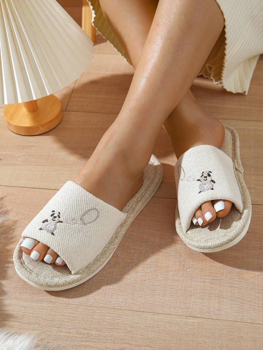 Nam Nhà  Lanh Dép đi trong nhà , Màu Khaki , Đế dày , Im lặng , Thích hợp Đối với Tất cả các mùa , Dép đi trong nhà - Màu Khaki - Xem 1
