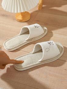 Nam Nhà  Lanh Dép đi trong nhà , Màu Khaki , Đế dày , Im lặng , Thích hợp Đối với Tất cả các mùa , Dép đi trong nhà - Màu Khaki - Xem 5