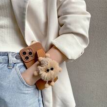 1入組毛絨娃娃手環手機殼支架，適用於iPhone - 包含掛繩 - 查看 5