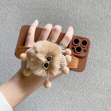 1入組毛絨娃娃手環手機殼支架，適用於iPhone - 包含掛繩 - 查看 6