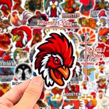 50入組公雞裝飾貼紙,可用於個性化筆記型電腦、行李箱、水瓶