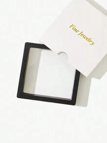 1 cặp bông tai tua rua hình hộp kim loại đính đá Cubic Zirconia S925 thời trang, sang trọng & tinh tế, thích hợp để đeo hàng ngày cho phụ nữ - Bạc - Xem 5