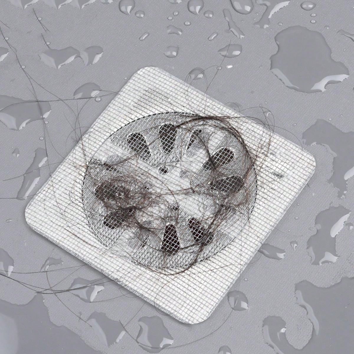 Bathroom Drainage Net With Checks Pattern, Disposable Anticlogging