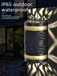 太陽能高亮度裝飾環境壁燈,適用於戶外裝飾,防水,適用於花園,陽台,別墅庭院等