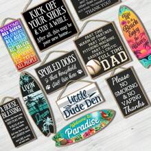 1块复古木质标牌，上面写着“尽量减少愚蠢行为”，趣味木质牌匾，适用于家庭厨房、酒吧、户外办公室。 - 黑色 - 查看 4