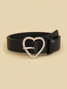 New Children's Fashionable Leopard Print Waistband With Rhinestone Decoration - Black - View 2