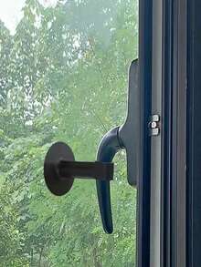 2pcs Door Handle Bumper With Suction Cups, No Need To Drill Hole, Silicone Toilet Door Stopper, Black - Black - View 7