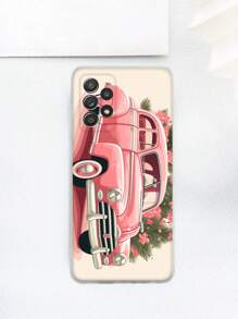 1 件可愛粉紅汽車圖案 Tpu 手機殼相容於 Iphone 和三星 - 彩色 - 查看 5