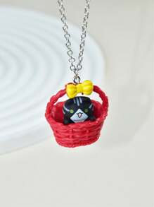 Coffee Cat Charm vòng cổ - Đen và trắng - Xem 7