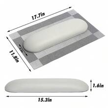 1個黑色皮革美甲手枕甲油藝術工具,美甲配件