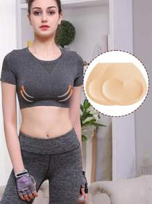 Miếng đệm áo ngực Của phụ nữ Thể thao Cốc Bras Thay thế Chèn Đối với Bộ đồ bơi Bikini - Màu be - Xem 1