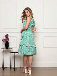 Women Dresses - màu xanh lá - Xem 3