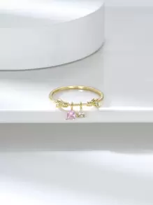 ORSA JEWELS 1 pieza Anillo de plata de ley 925 con diseño de de corazón corte circonita dulce y de moda para mujer, joyería de dedo para fiesta de boda, regalo de fiesta, Navidad, Año Nuevo, cumpleaños, aniversario, Día de San Valentín