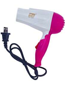 Mini Secadora de Cabello Plegable Aire Caliente y Frío Para Viaje - Rosa - Ver 4