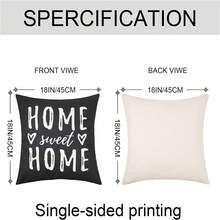 4入組季節印花枕套組,適用於家居裝飾(臥室,沙發,餐廳,客廳等),是家人和朋友的完美禮物