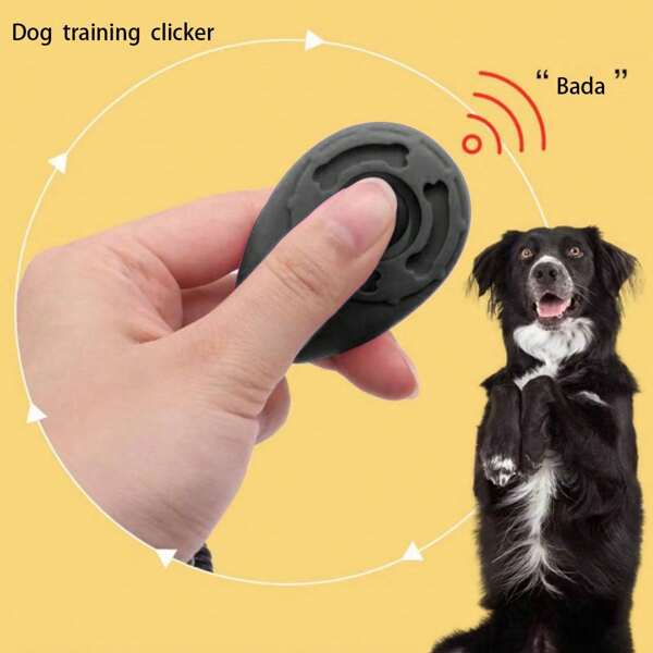 1pc Pet Training Clicker With Wrist Strap Dog Training Clicker, Pet Behavior Training Aid Tool