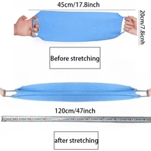 3pcs Tắm & Gương sen Bộ Bao gồm Tính hai mặt Nylon Trở lại Máy chà sàn , Găng tay tắm tẩy tế bào chết Và Mát xa Quả bóng tắm Bọt biển , Thích hợp Đối với Phòng tắm Sử dụng - Màu xanh lam - Xem 5