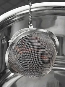 1pc 不鏽鋼調味袋 煲湯過濾袋 調味球袋 泡茶球 滷味燉肉調味料盒