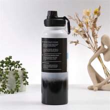 1pc 800ml Gradient Black Sports Bottle - Gradient black - View 2