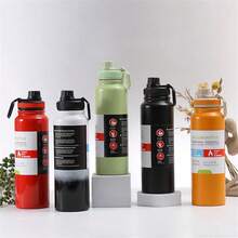 1pc 800ml Gradient Black Sports Bottle - Gradient black - View 1