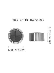 2 件强力粘性厨房免钻毛巾架，自粘式壁挂毛巾钩，适用于浴室、厨房和家居、墙壁、橱柜、车库、家用收纳配件