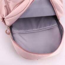 Large Size School Backpack For Girls And Boys, College Travel Bag, Commuting Shoulder Bag - Pink - View 9