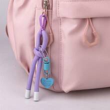 Large Size School Backpack For Girls And Boys, College Travel Bag, Commuting Shoulder Bag - Pink - View 5