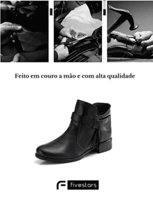 Women Mid-Calf Boots - màu đen - Xem 2