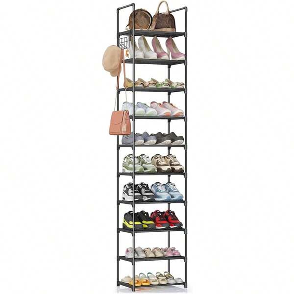 Shoe Rack for Closet and Entryway, 10 Tiers Shoe Shelf Organizer and