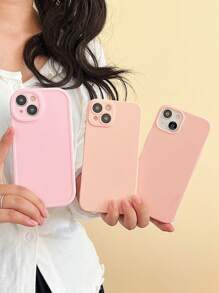 3入套不同款式粉色手機殼,適用於 Iphone - 粉色 - 查看 2