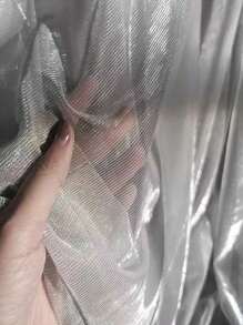 1 Miếng Biến đổi dần Hai màu Lưới Chất vải , Laser Kết cấu Nhìn xuyên qua Chất vải Chân váy dài Khăn choàng Creative Thủ công Chất vải - Nhiều màu - Xem 2