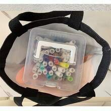 Bolsa De Tela De Con Estampado Encantador De Gato Mágico Y Águila, Bolsa De Hombro De Anime Portátil, Bolso De Mano Reutilizable Para Compras - Negro - Ver 4