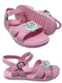 Kit Tênis Pink e Sandalia de Tiras Ovelha Menina Infantil Escola Moda 19 ao 26