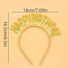 1 Pieza Diadema De Fiesta De Cumpleaños Con Láser Brillante Y Dibujos Animados Parpadeantes