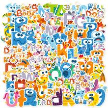 100入組字母貼紙,創意卡通英文字母筆記本、筆記型電腦、剪貼簿、水瓶裝飾貼紙套裝