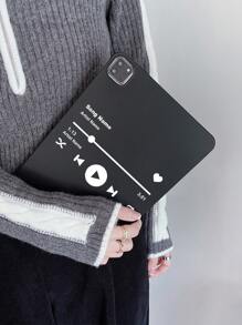 1 chiếc Ốp lưng bảo vệ máy tính bảng màu đen mờ đơn giản & cá nhân tương thích với iPad - Nhiều màu - Xem 5
