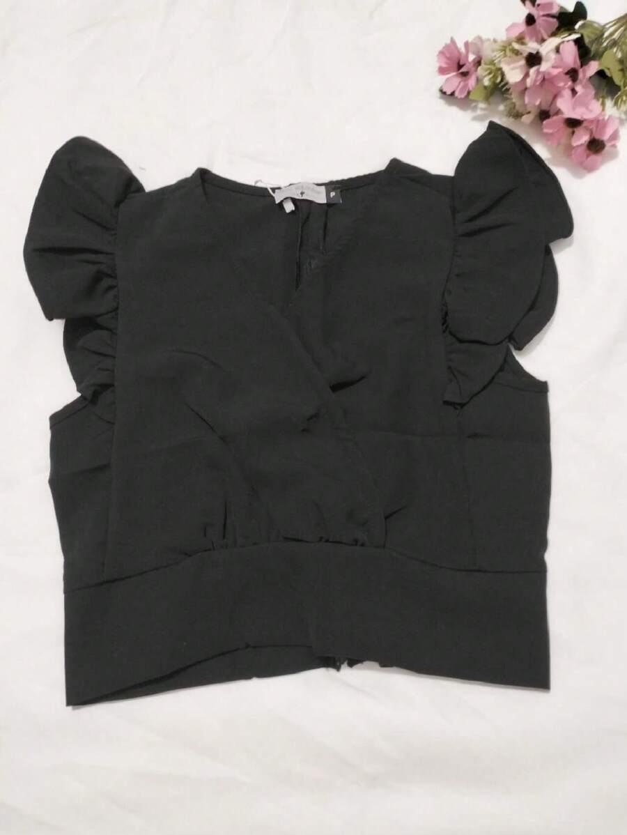 Women Tops - 黑色 - 查看 1