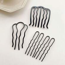 6 件/組 女士簡約風格髮飾、髮夾、髮夾和髮髻髮夾