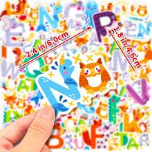 100入組字母貼紙,創意卡通英文字母筆記本、筆記型電腦、剪貼簿、水瓶裝飾貼紙套裝