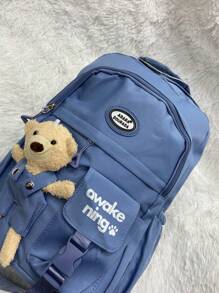 Women Fashion Backpacks - 藍色 - 查看 3
