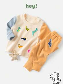 16pcs Dinosaur Series, Pterosaur, Tyrannosaurus Rex, Stegosaurus Design Cartoon Combination Diy Iron On/Sew On Patch, Suitable For Clothes, Bags, Hats And Other Items - Multicolor - View 3