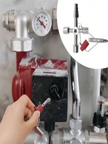 4 In 1 Universal Practical Key, Multi-functional Radiator Key, Durable Anti-rust Utility Meter Key, Suitable For Water & Electric Meter, Radiator, Gas Meter, Elevator - Silver - View 5